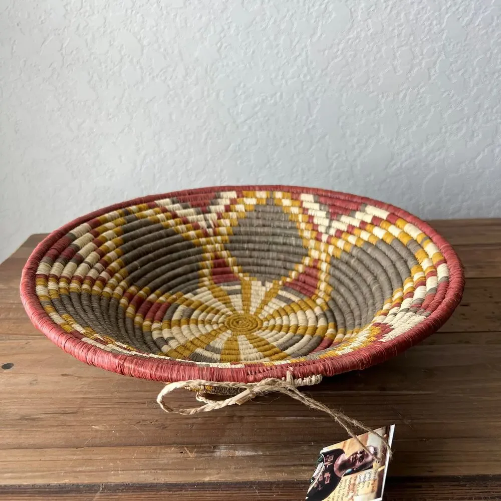 Maadili Collective Hubiscus Basket‎ Harvest Collection Basket NEW